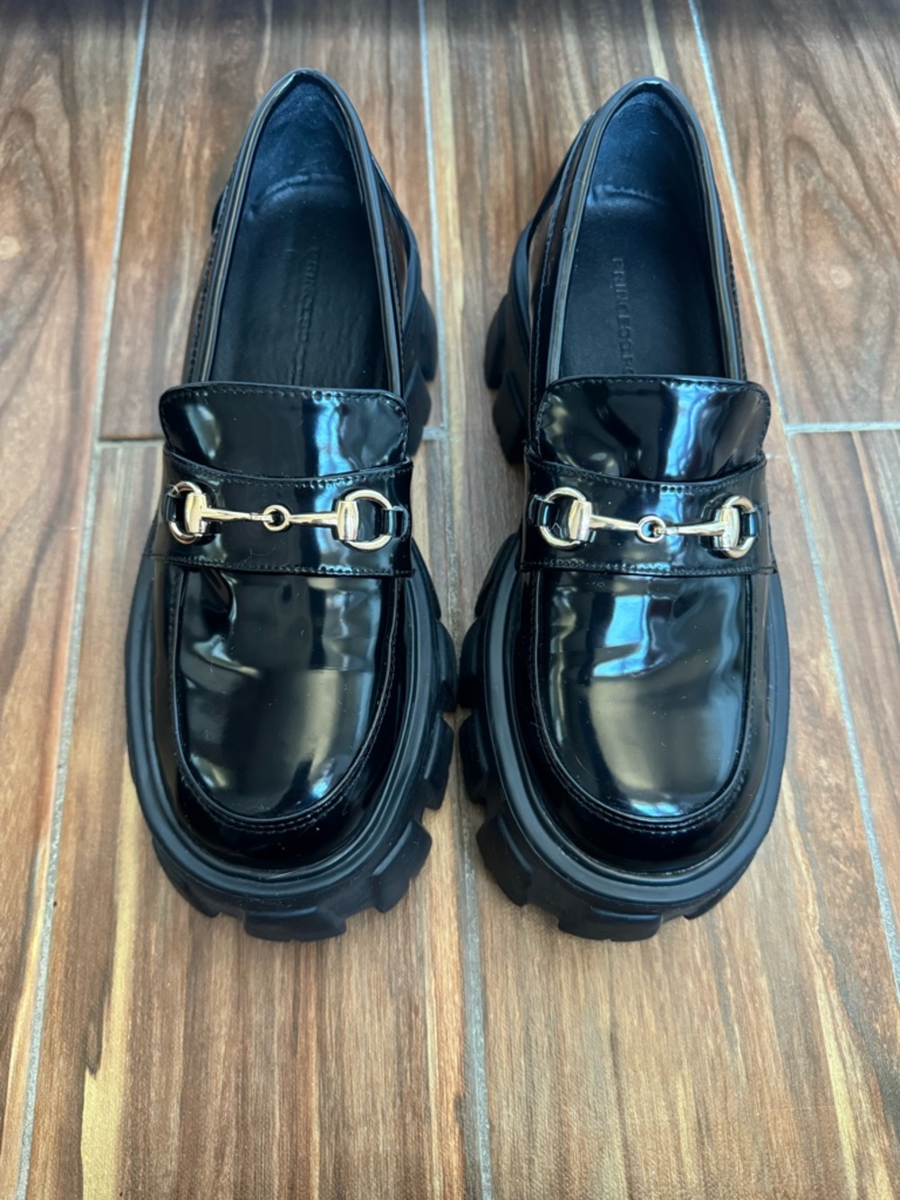 Chunky Loafer with Gold Bit Hardware - Women